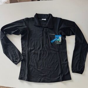 Columbia Omni-wick Essential Hike Grid Fleece Half Zip Charcoal Quarter-Zip Top